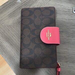 Coach Tech Wallet in Colorblock Signature Canvas